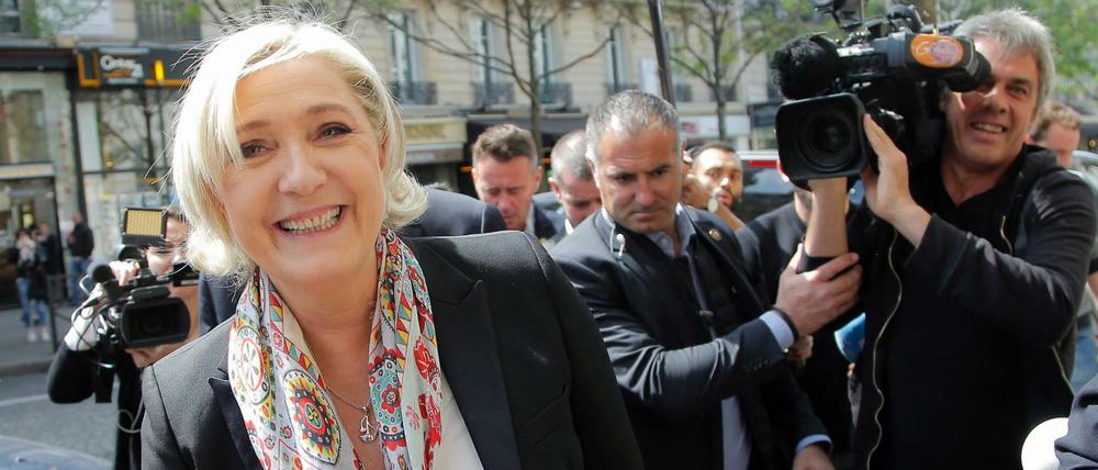 Nicht bloß antieuropäisch, sondern auch antideutsch: Marine Le Pen, Kandidatin des Front National.