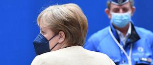 Bundeskanzlerin Angela Merkel (CDU) in Brüssel