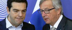 Gute Freunde kann niemand trennen: Jean-Claude Juncker (rechts) und Alexis Tsipras.
