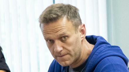  Alexej Nawalny, Oppostionspolitiker aus Russland, kommt am 24. Juli 2019 in einen Gerichtssaal. 