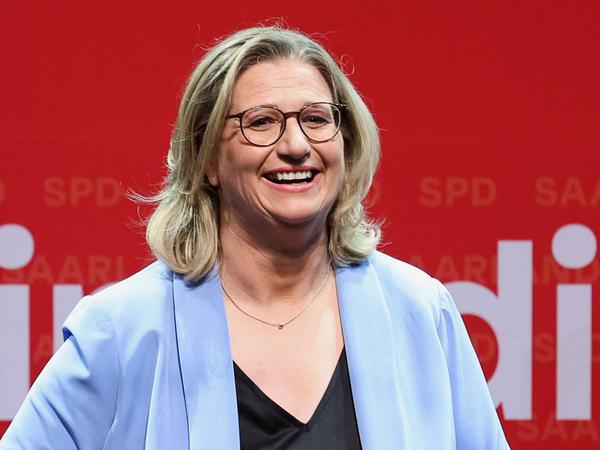 Anke Rehlinger hat mit der SPD die Wahl im Saarland gewonnen.