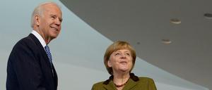 "Wir stehen zusammen": Joe Biden, damals US-Vizepräsident, 2013 mit Angela Merkel im Bundeskanzleramt.