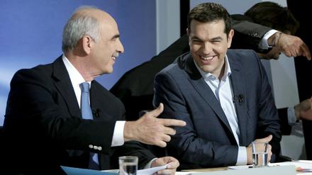 Der ältere Konservative Evangelos Meimarakis fordert bei den bevorstehenden Wahlen in Griechenland den amtierenden Ministerpräsidenten Alexis Tsipras heraus. Es könnte ein Kopf-an-Kopf-Rennen mit dem jungen Linken werden.