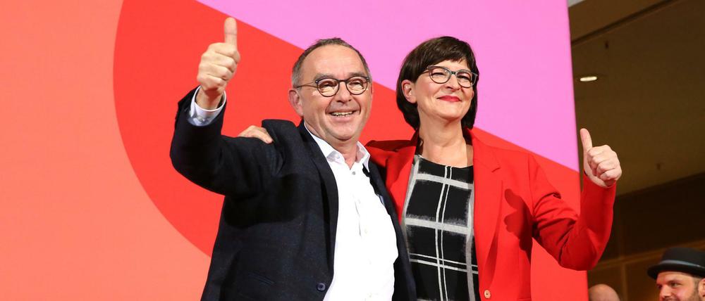 Die neuen SPD-Vorsitzenden Saskia Esken und Norbert Walter-Borjans treiben ihre Partei nach links. 