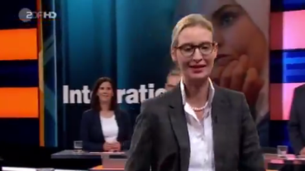 Abgang im Streit: AfD-Kandidatin Alice Weidel verlässt den ZDF-Talk