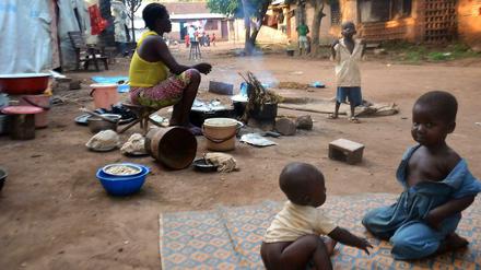 Auf der Flucht: Christen aus dem Süden der Zentralafrikanischen Republik haben Schutz in einer Missionsstation gesucht.