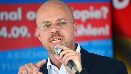 Andreas Kalbitz ist Spitzenkandidat der AfD für die Landtagswahl in Brandenburg.