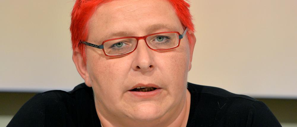 Die Landtagsabgeordnete Andrea Johlige (Linke).
