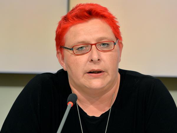 Die Landtagsabgeordnete Andrea Johlige (Die Linke).