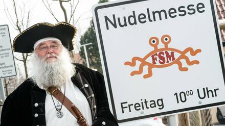 Rüdiger Weida von der "Kirche der fliegenden Spaghettimonster". 