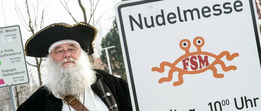 Rüdiger Weida von der "Kirche der fliegenden Spaghettimonster". 