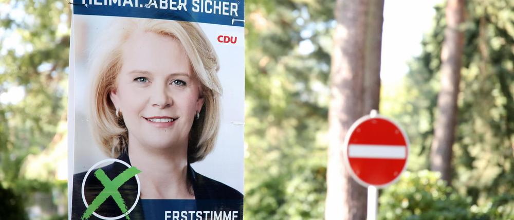 Hat sich beim eigentlichen Sieger entschuldigt: CDU-Kandidatin Saskia Ludwig vor der Bundestagswahl.