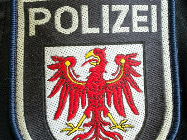 Das Hoheitszeichen der Brandenburger Polizei mit dem roten Adler, aufgenommen am 29.02.2016 in der Polizeiinspektion Ost in Frankfurt (Oder) (Brandenburg). Foto: Patrick Pleul | Verwendung weltweit