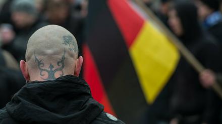 Rechte Gewalttaten sind in Brandenburg rückläufig.