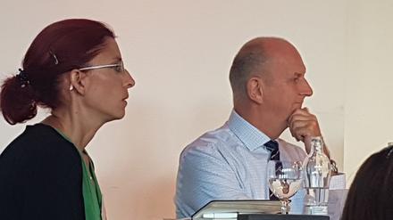 Diana Golze und Dietmar Woidke. Zwei Parteivorsitzende, gestörter Haussegen. 