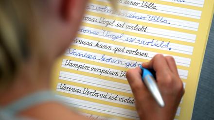 Die Christdemokraten fordern ein Modellprojekt für mehr Übung der Handschrift.