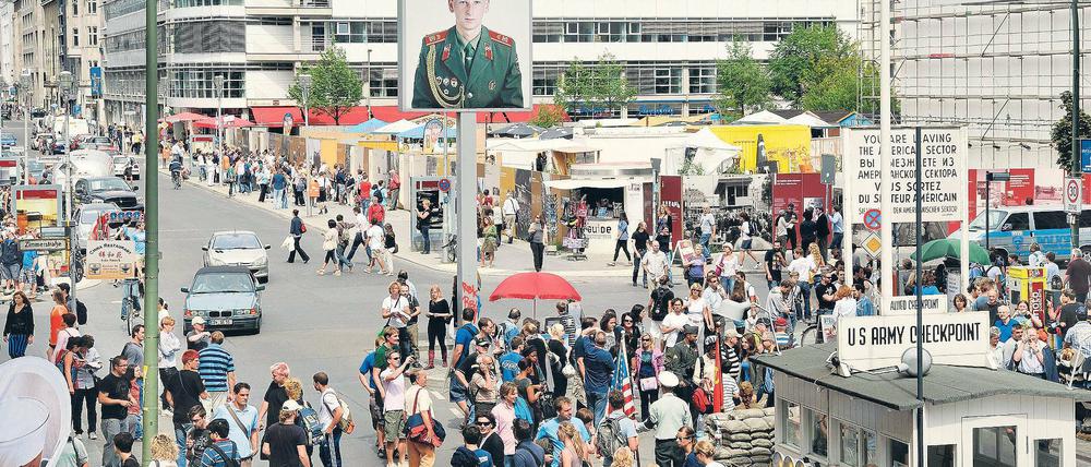Außenwirkung. Lars Krückeberg vom Büro Graft hat für die Biennale den Berliner „Checkpoint Charlie“ als städtische Attraktion in den Blick genommen.