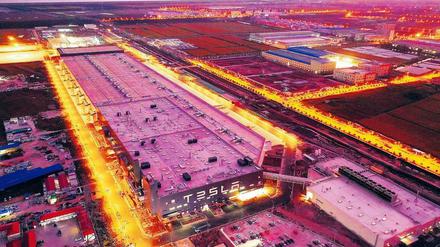 Als Blaupause für die Gigafabrik im brandenburgischen Grünheide dient Elon Musks Werk in Shanghai.