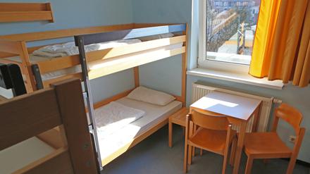 Ein Mehrbettzimmer in der Jugendherberge Potsdam.