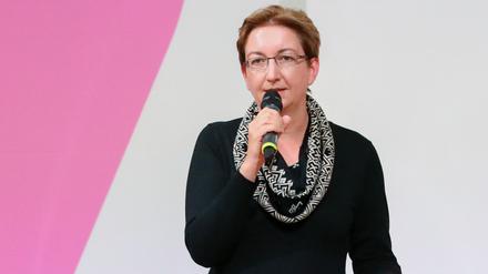 Klara Geywitz (SPD) bewirbt sich mit Bundesfinanzminister Scholz für den SPD-Parteivorsitz vor.