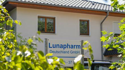 Blankenfelde-Mahlow: Das Gebäude des in den Pharmaskandal verwickelten Arzneimittelhandels Lunapharm Deutschland.