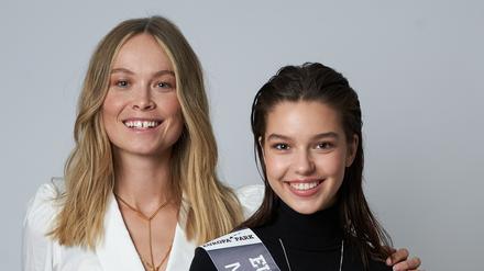 Miss Brandenburg 2020: Vivienne Radigk (rechts). Sie kommt aus Oranienburg, ist 18 Jahre alt und modelt. Hier neben Miss Germany 2019 Nadine Berneis.