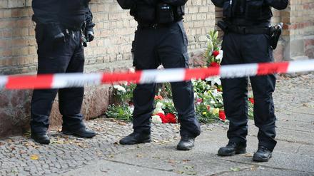Auch in Brandenburg ist die Polizei nach dem Anschlag von Halle wachsam.