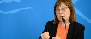 Brandenburgs Gesundheitsministerin Ursula Nonnemacher (Bündnis 90/Die Grünen) mahnte bei der Pressekonferenz am 6. Oktober 2020, dass die zweite Corona-Welle bereits da ist. 