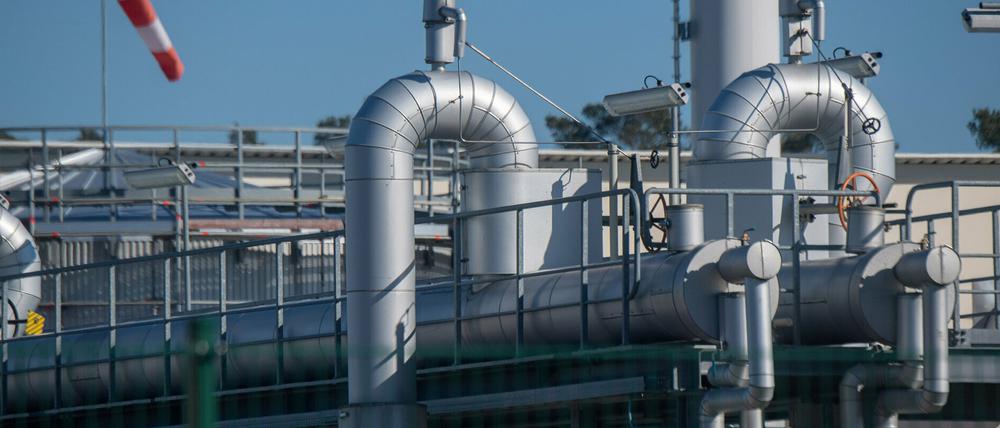 Die Gasstationen der Ostseepipeline Nord Stream 1 und der Ferngasleitung OPAL (Ostsee-Pipeline-Anbindungsleitung) in Lubmin. 