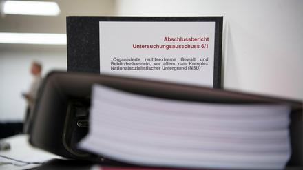 Der Abschlussbericht des NSU-Untersuchungsausschuss des Brandenburger Landtags.
