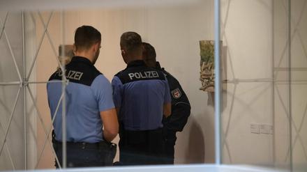  Polizisten schirmten "Piatto" im Landtag ab. 