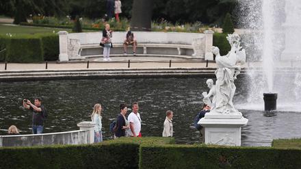 Im Park Sanssouci müssen Fragen rund um die antiken Götter gelöst werden. 