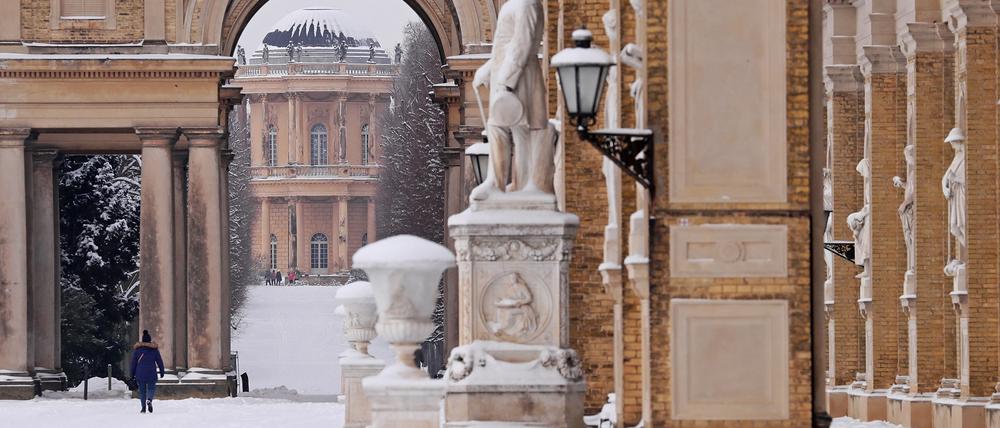 In Potsdam bleibt es am Wochenende winterlich kalt. 
