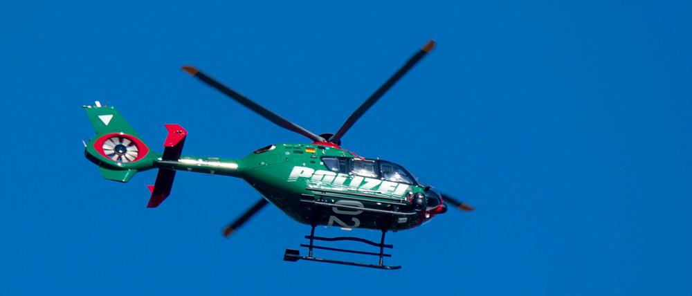 Auch ein Hubschrauber der Polizei kam bei der Suche nach dem Kind zum Einsatz.