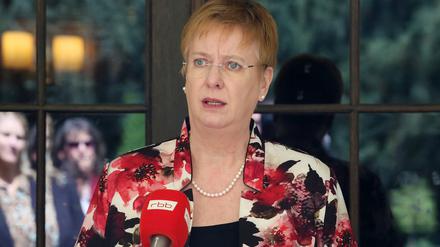 Die frühere Brandenburger Staatssekretärin Ulrike Gutheil bei einer Ausstellungspräsentation 2019. 