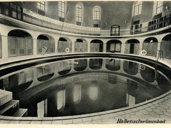 Die einmalige historische Beckenanlage im Werner-Alfred-Bad.