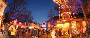 Der Weihnachtsmarkt in Potsdam wurde Montag eröffnet.