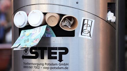 Jährlich gibt Potsdam 575 000 Euro für die Leerung der öffentlichen Abfalleimer aus.
