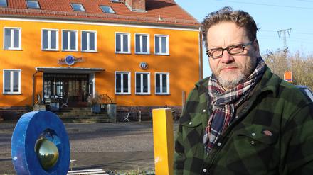 Inhaber Lutz Lehmann muss sein Café in Potsdam-Golm schließen.