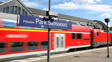 Der Bahnsteig des Bahnhofs Park Sanssouci soll verlängert werden. 