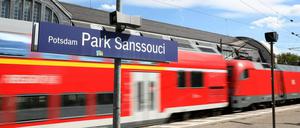 Der Bahnsteig des Bahnhofs Park Sanssouci soll verlängert werden. 