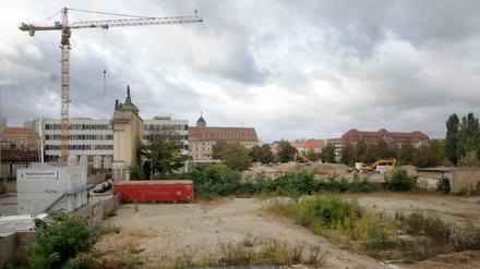 Das Baufeld für das neue Potsdamer Kreativzentrum.