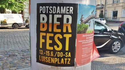 Von Donnerstag bis Samstag findet auf dem Luisenplatz in Potsdam das Bierfest statt.