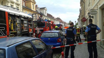 Der Feuerwehreinsatz in der Gutenbergstraße hat am Freitagmorgen den Verkehr lahmgelegt.