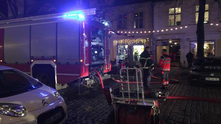 In der Lindenstraße in Potsdam gibt es einen Feuerwehreinsatz.