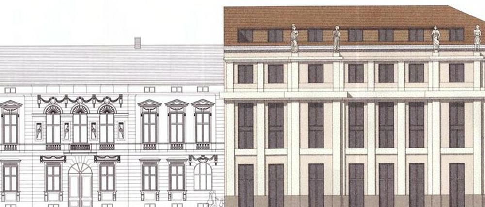 Modernes Zitat. Bei seinem Entwurf für die Alte Post orientierte sich das Architekturbüro Redlich am barocken Original. Ein kompletter Wiederaufbau wäre zu teuer.