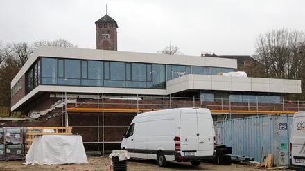 Die Bauarbeiten auf dem Brauhausberg schreiten voran.