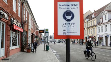In Potsdams Innenstadt herrscht weiter Maskenpflicht.