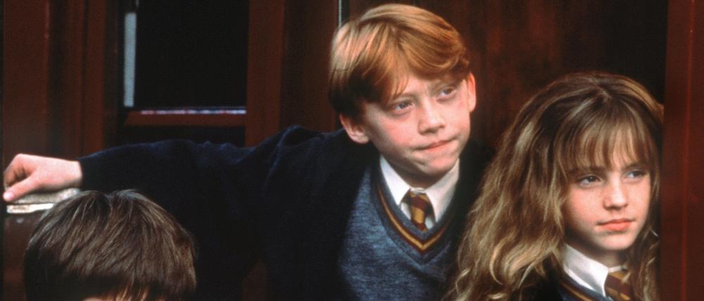 Schauspielerin Emma Watson (r.) verkörpert in den Harry-Potter-Filmen die kluge Hexe Hermine Granger. 