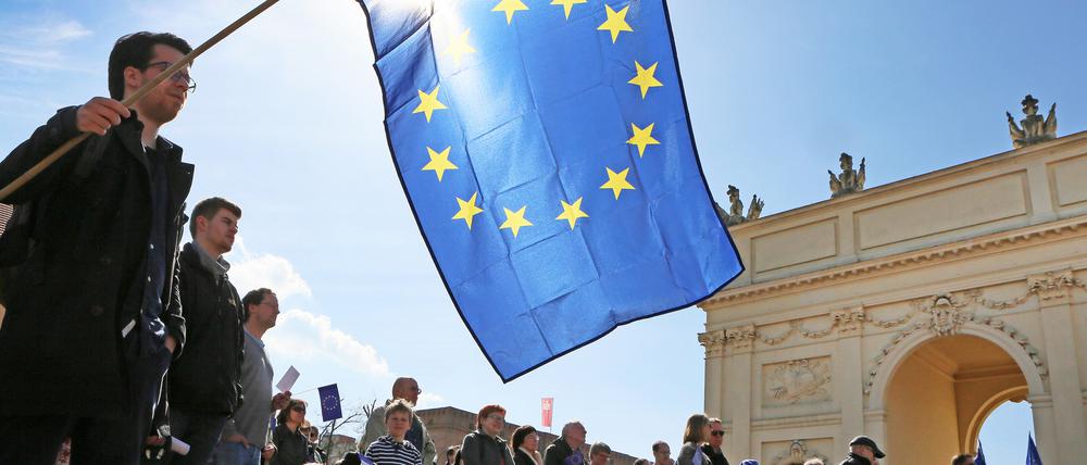 Vor zwei Jahren fanden mehrere "Pulse of Europe"-Kundgebungen in Potsdam statt.